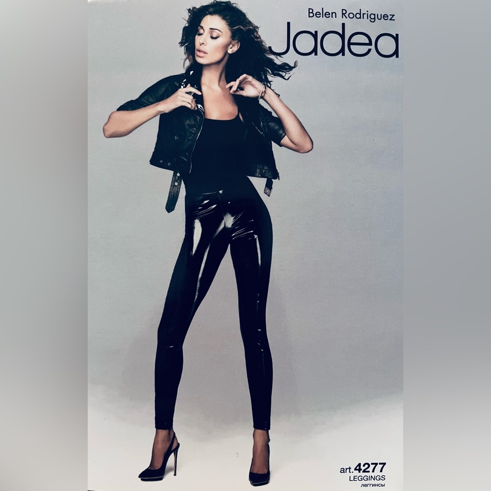Jadea Faux Patent Leather Leggins- Made in Italy